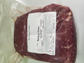 A labeled Buckeye FarmZ package of beef top roast