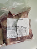 A labeled Buckeye Farms package of beef soup bones