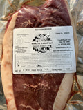 A labeled Buckeye FarmZ LLC package of beef Denver steak, processed in Missouri